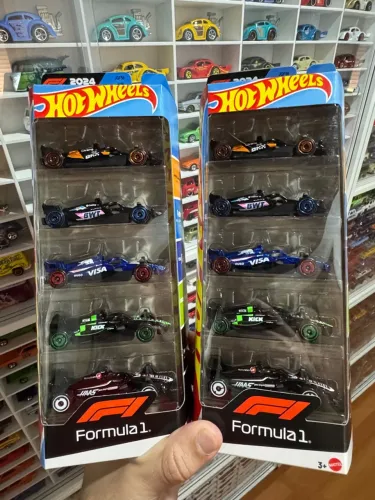 Hot Wheels F1 2024 - Conjunto com 5 Miniaturas
