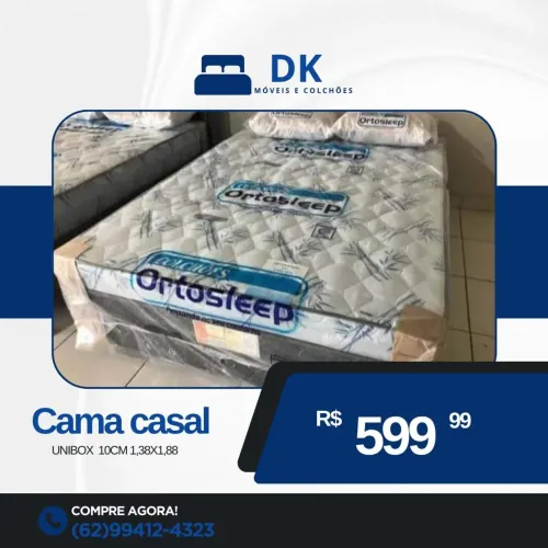 Cama Casal Unibox OrtoSleep 1,38x1,88