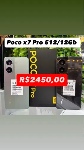 Poco X7 Pro 5G NFC 512+12 RAM Preto Amarelo Verde R$2450,00 Entregamos Global