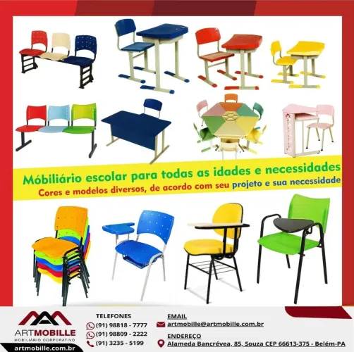 Mobiliário Escolar direto fabricante 