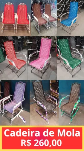 Cadeiras Novas de Fábrica de Balanço de Mola