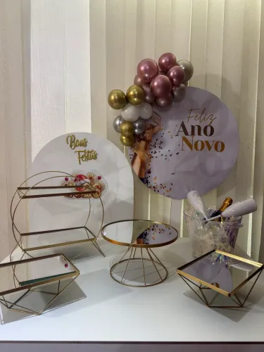Decoração de Ano Novo - Festa na Mesa
