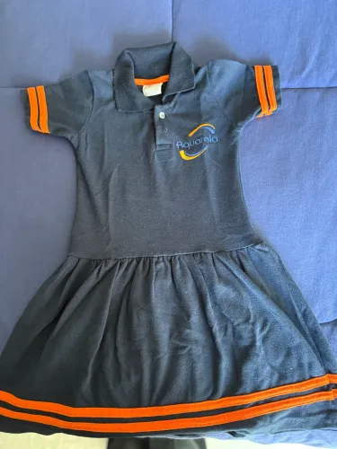 Vestido escola Aquarela Kids tamanho 6