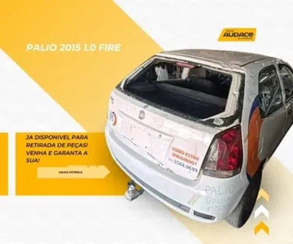 Sucata Palio 1.0 2015 FIRE. Ja disponivel para retiradas de peças!