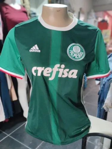 Camisa Palmeiras Adidas 2016 - Verde - Tam:12A