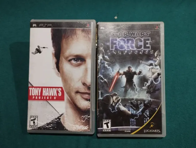 Jogos PSP - Tony Hawk's Project 8 e Star Wars: The Force Unleashed