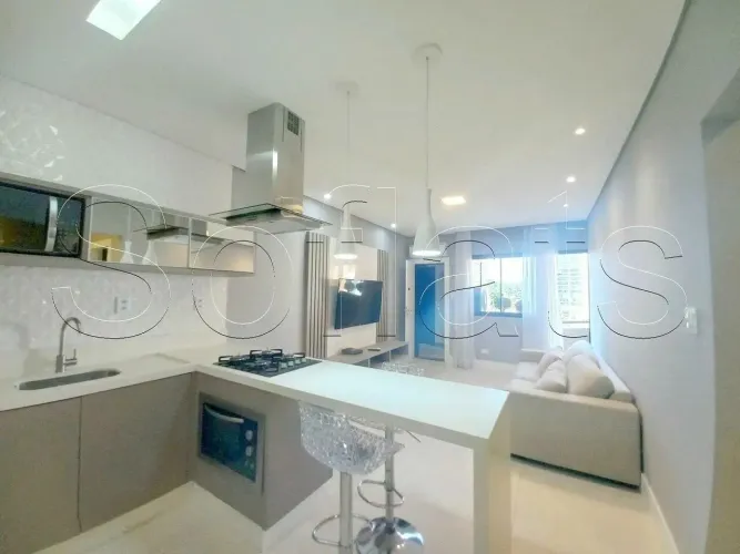 Flat disponível para locação no Le Bougainville, 51m², 1 dormitório e 1 vaga de garagem.