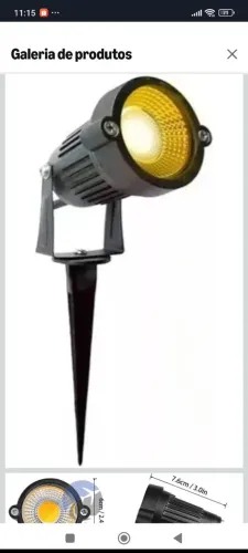 10 spots led jardim