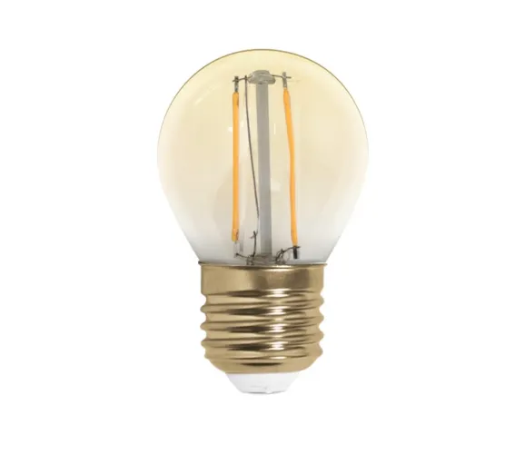 Lâmpada Opus Bolinha G45 Filamento LED Vintage 2 watts 2200K Ø45x75mm