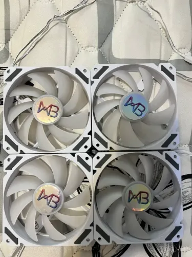 WB-JY Kit 4 fans PWM 12v, ARGB 5v 3pin (Sem Controladora)