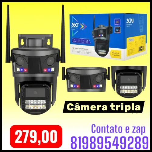 Câmera de segurança Com Led tripa interna ou externa 