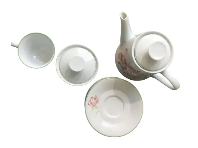 conjunto chá de porcelana