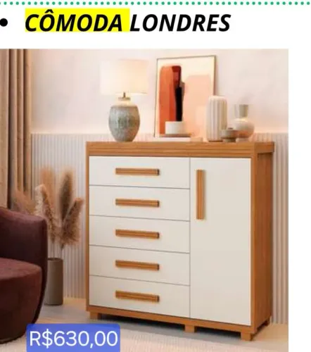 Cômoda Londres nova (leia a descrição)