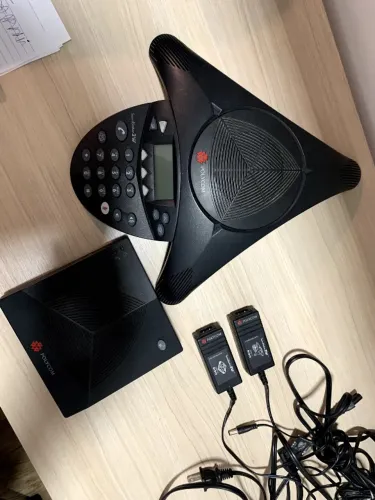Estrela de conferencia Polycom 2201-67880-022 Soundstation 2w Wireless + Extensor (Usado)