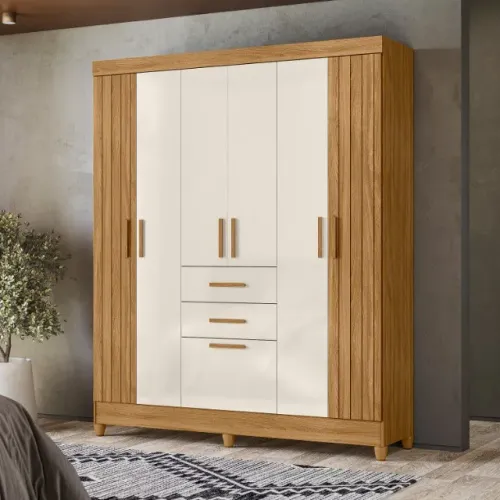 Guarda-Roupa de Casal com 7 Portas e 2 Gavetas Malta - PRODUTO NOVO E EMBALADO