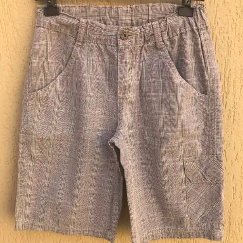 Bermuda De Listrinha Cinza Da Puc Boys