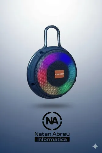 Som Bluetooth compacta com Clip para transporte KA - 8563 - Loja Natan Informatica
