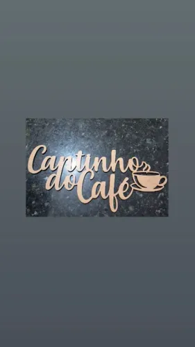 Letreiro "Cantinho do Café" em MDF - 38x20cm | Corte a Laser