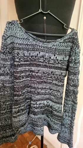Suéter Feminino Tricot Mesclado