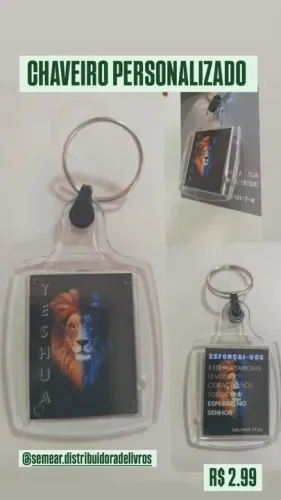 CHAVEIRO PERSONALIZADO 20 UNIDADES