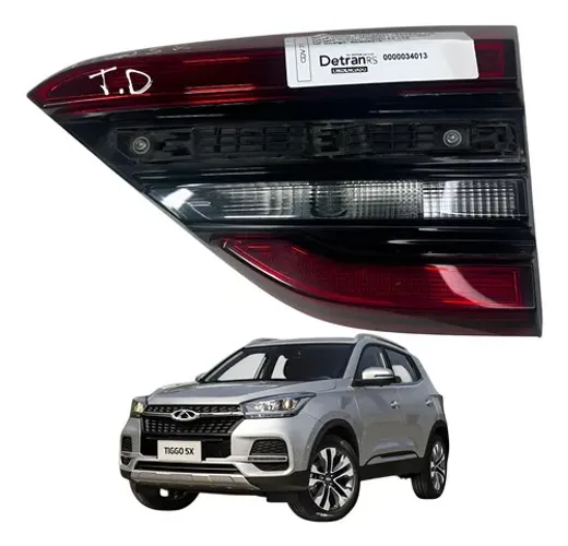 Lanterna Traseira Direita Tampa Tiggo 5x 2018 2022 Original Direito/passageiro Vermelho