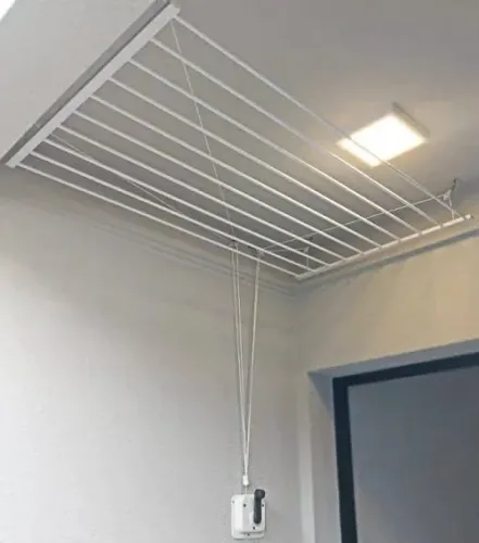Varal de Teto em Alumínio 155cm 16 varetas | Boutique dos Varais