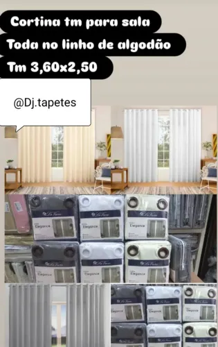? Cortina de Linho - Sofisticação e Estilo! ?<br><br>? Tecido