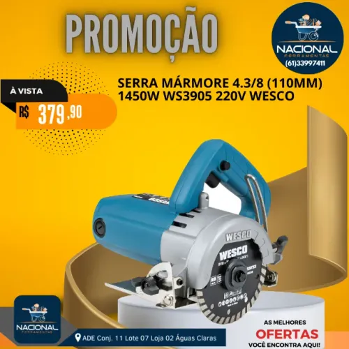 Serra Mármore 4.3/8 (110mm) 1450w Ws3905 220v Wesco