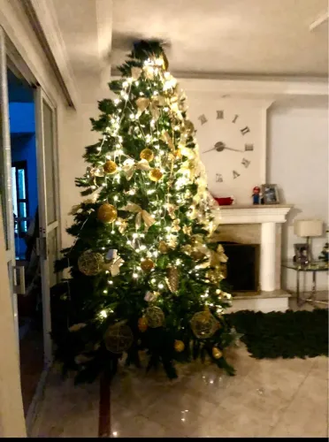 Árvore de Natal 3,30 com toda Decoração da foto (de shopping center MADE IN USA)