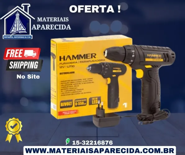 Parafusadeira 12v Pli-10(19m) Hammer