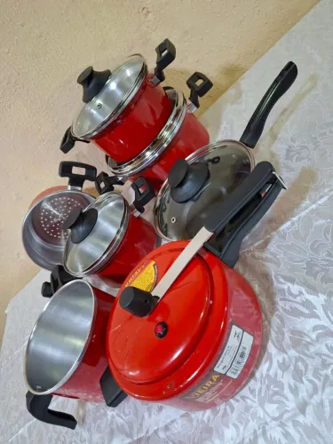 Kit Noiva 7 peças c/tampas de vidro completo