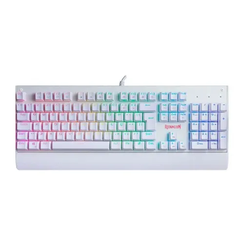 Teclado Mecânico Redragon Kala White RGB Switch Blue - WZetta