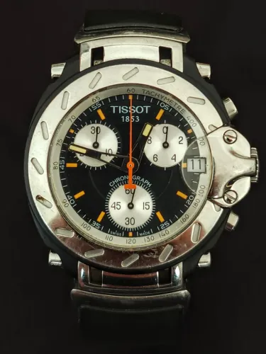 Relógio TISSOT T-Race T472 Cronógrafo  Cristal Safira 50M