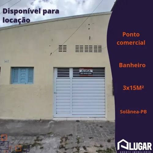 Imóvel para aluguel possui 45 metros quadrados em Centro - Solânea - PB