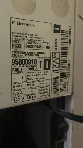 Vendo freezer horizontal 305 lts