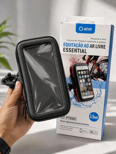 Suporte de Celular para Bicicleta com Capa Protetora 5,5?