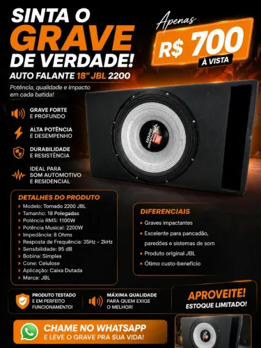Autofalante 18 Jbl