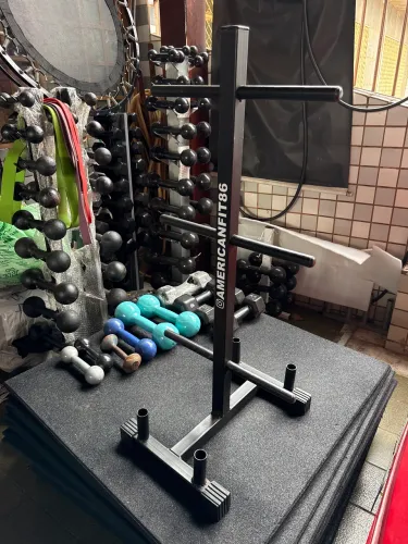 Suporte Anilhas Barras Musculação Academia Supino Peso