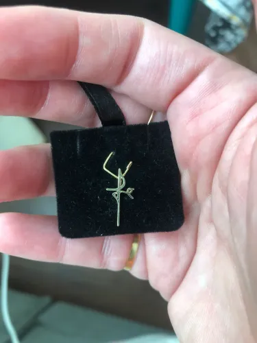 Pingente fé em ouro 18k