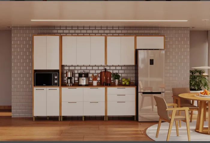 Conjunto de Cozinha Modular Supreme MDF