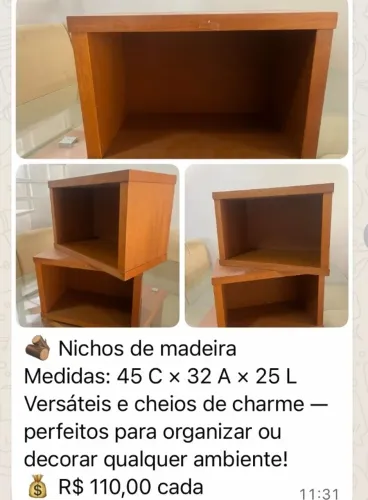 NICHOS  MARCA CAMPO LARGO PARA DECORAÇÃO DA SALA OU QUARTOS 