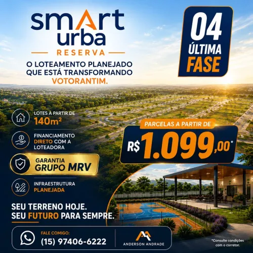 Lotes a partir de 140m² - Financiamento direto com a MRV