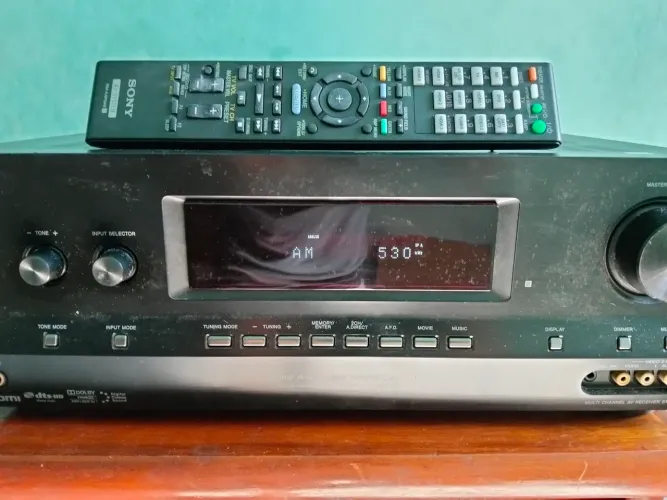 Receiver Sony está sem audio não enviou