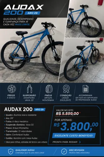 Bicicleta AUDAX 200 ARO 29