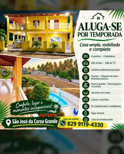 Casa pra temporada