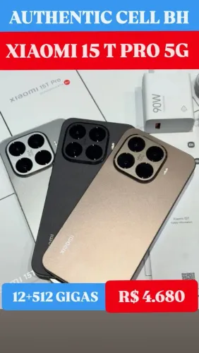 XIAOMI 15 T PRO 5G 12+512 GIGAS NOVO LACRADO COM GARANTIA.
