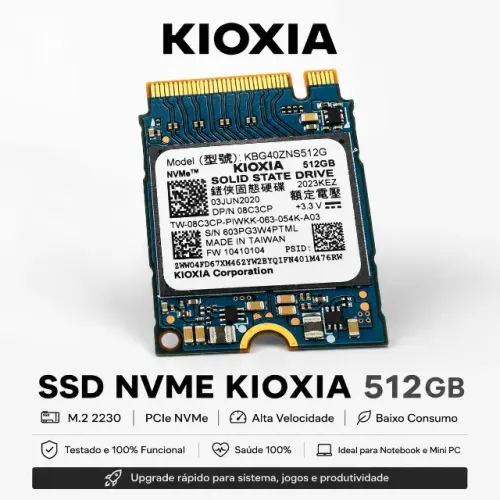 SSD NVMe 512GB M.2 2230 Kioxia BG4