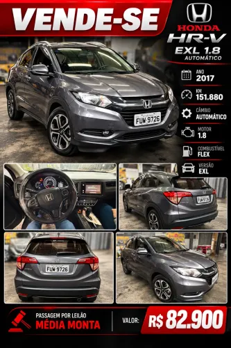 Honda HR-V EXL 1.8 Flexone 16V 5P Aut. 2017