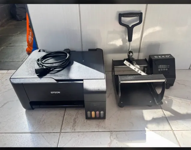 Kit sublimação impressora + Prensa