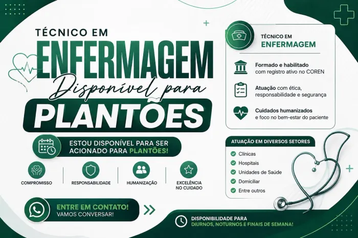 Técnico em Enfermagem / Acompanhante Hospitalar 